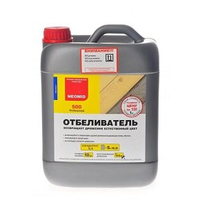 Неомид 500 отбеливающий и очищающий состав для древесины